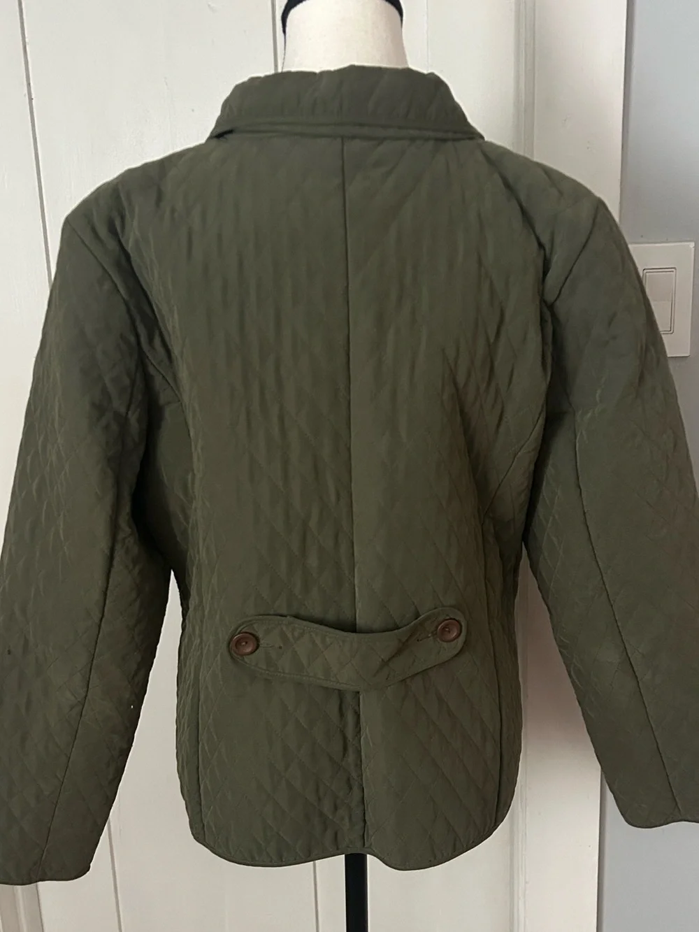 Christopher & Banks Quilted Olive Utility Jacket - Picture 3 of 9